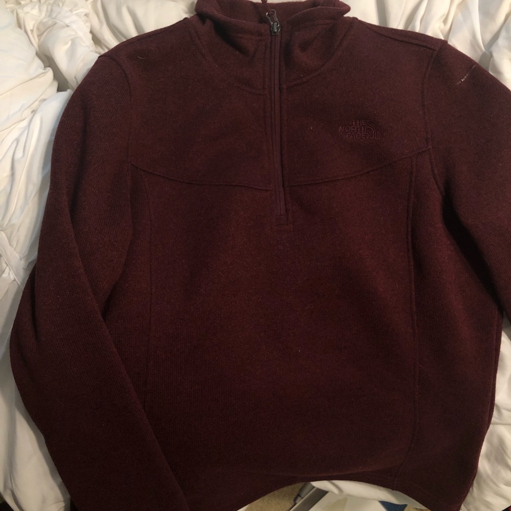 North Face women’s quarter zip fleece jacket